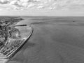 Herne bay black and white canvas